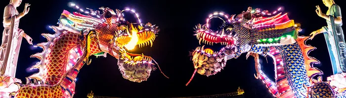 中国龙灯banner背景高清