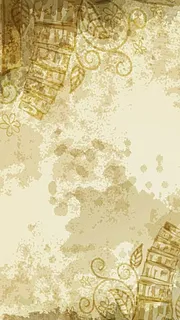 古老的黄色花纹底纹H5背景高清