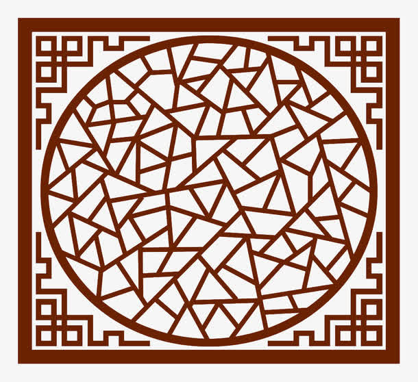 矢量古窗免抠