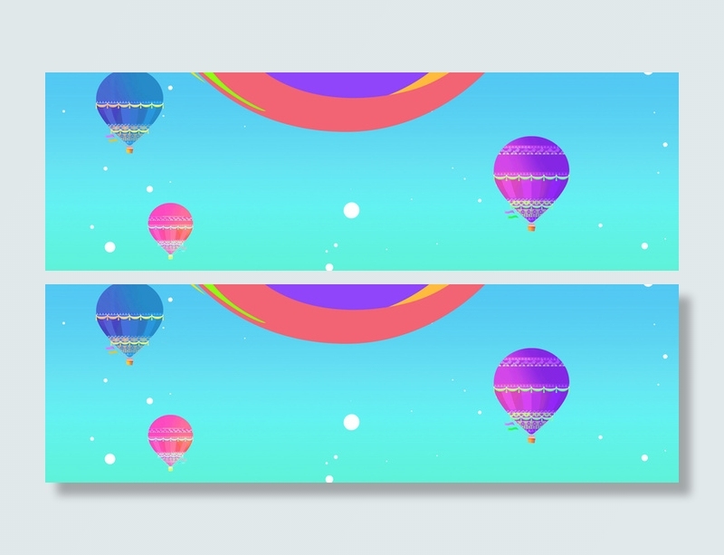 扁平气球背景高清