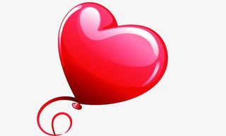 心形红气球免抠