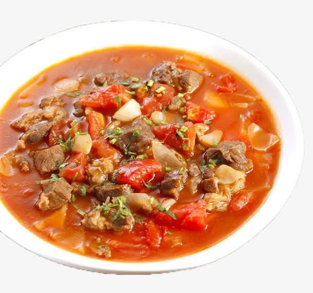 大盆番茄牛腩肉汤免抠