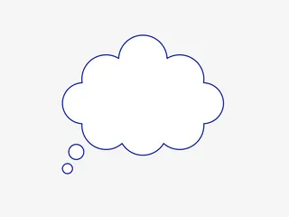 对话框卡通对话框会话气泡简约对话框云朵免抠