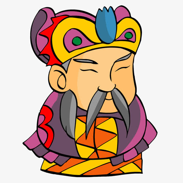 卡通人物长胡子的老头免抠