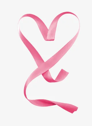 粉色清新绸带装饰图案免抠