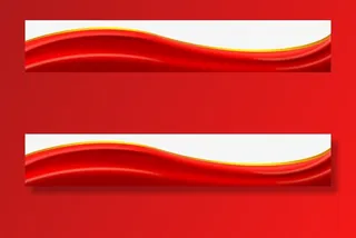 红色绸缎丝带免抠