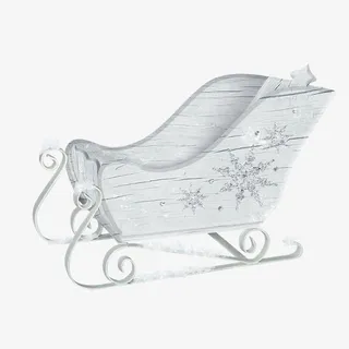 白色雪橇交通工具免抠