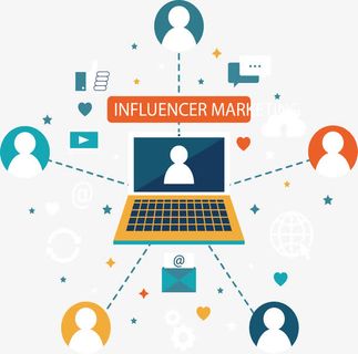 互联网媒体营销市场免抠标签元素