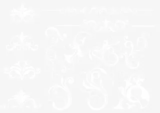 欧式白色花纹免抠