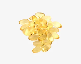 一堆鱼油胶囊免抠