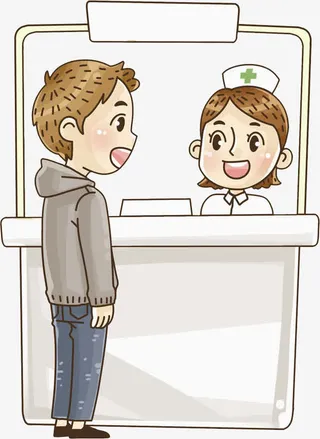 看病的男孩免抠