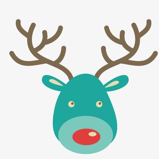 卡通梅花鹿免抠