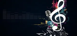 时尚音符背景图高清