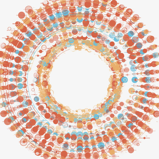 几何圆形图案免抠