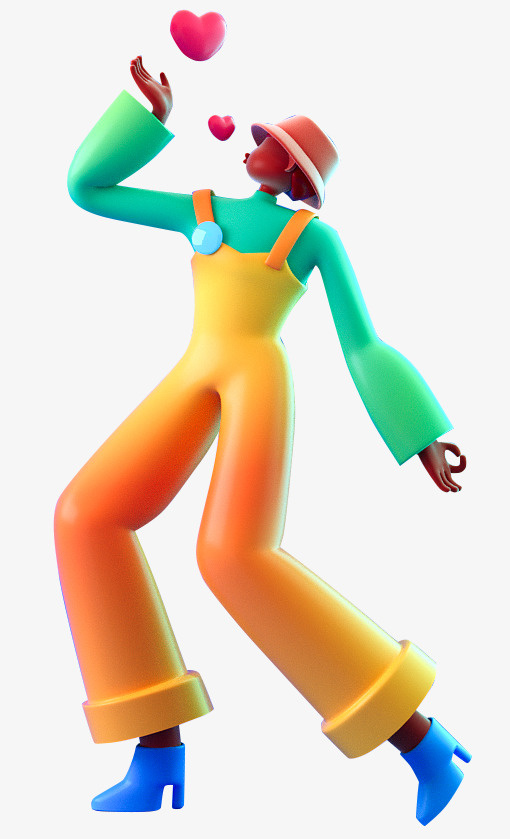 C4D渲染人物女孩免抠