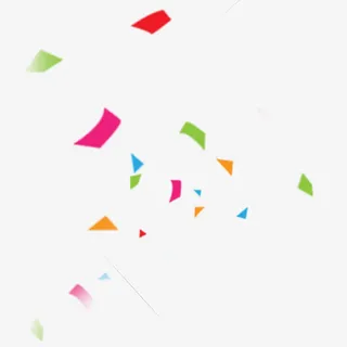 矢量彩色节日装饰免抠