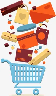 上次购物车  商品免抠装饰ppt元素