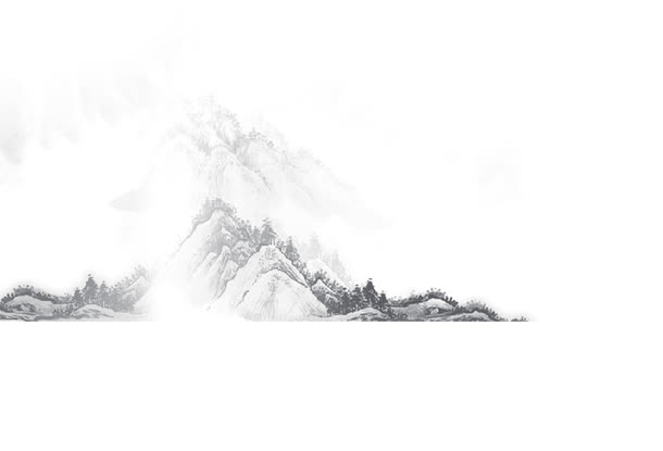 山免抠装饰墨迹笔触元素