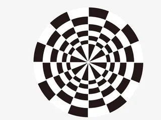 黑白渐变圆环免抠