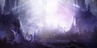 神秘紫色游戏场景免抠