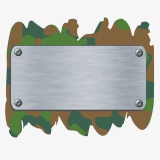 军绿色铁块免抠