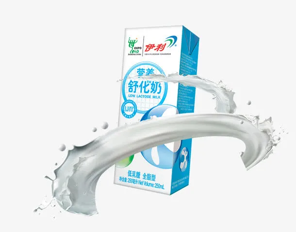 产品实物伊利舒化奶免抠