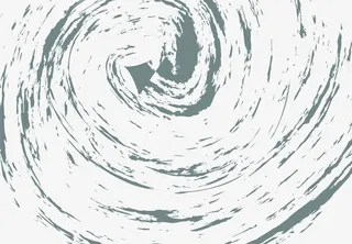 深绿色旋转图案免抠