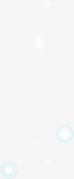 白色清新圆点免抠