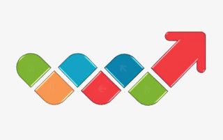 彩色箭头创意免抠