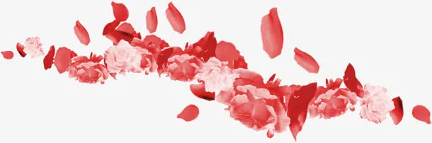 中秋节粉红色花瓣免抠