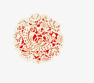 传统古典花纹免抠