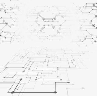 黑色线条渐变数码世界素材免抠