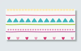 多种卡通手绘几何形状分界线免抠