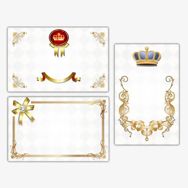 欧式请帖卡片免抠