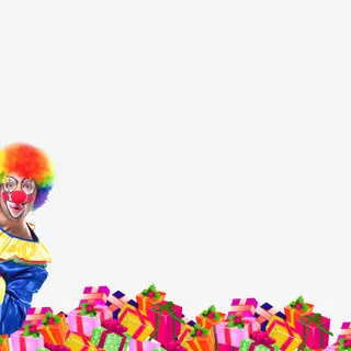 红色现代海报装饰免抠