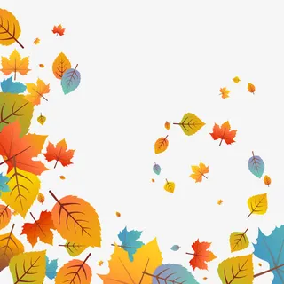 树叶底纹下载免抠漂浮叶子元素