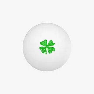 四叶草标乒乓球免抠