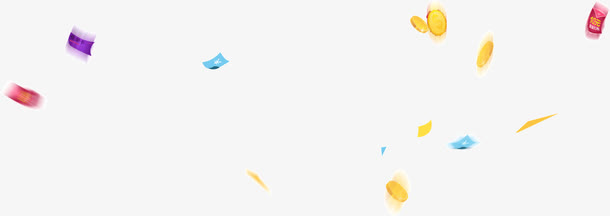 漂浮金币免抠