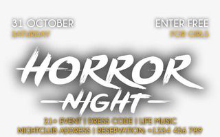 万圣节艺术字免抠