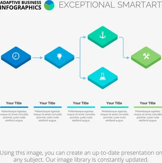 扁平流程图信息图表免抠