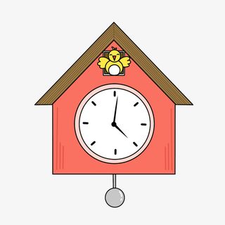 钟表卡通装饰免扣免抠