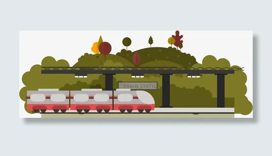 高铁火车站免抠