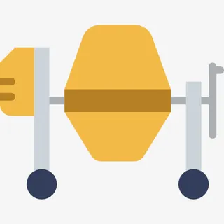 混凝土搅拌机图标免抠