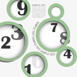 字母数字矢量素材免抠