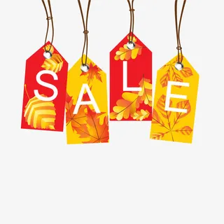 促销宣传海报标签免抠