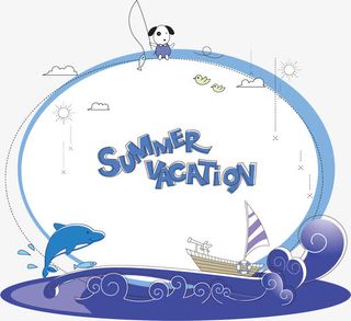 文案背景装饰 蓝色  卡通 圆