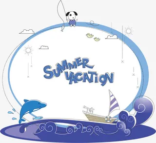 文案背景装饰 蓝色  卡通 圆