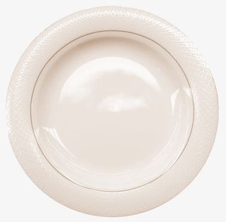 瓷盘漂浮花瓣气泡简洁大方树叶树免抠