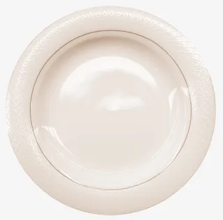 瓷盘漂浮花瓣气泡简洁大方树叶树免抠