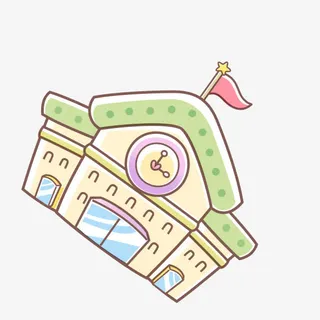 卡通学校免抠